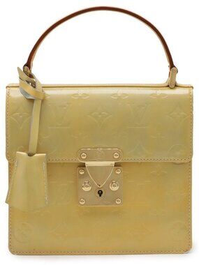 Louis Vuitton Monogram Vernis Spring Street Handbag Mini Bag Leather Lime